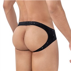 Черные трусы-джоки со звездочками Illusion Jockstrap