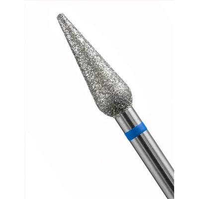 MANITA Фреза алмазная капля большая для аппаратного маникюра 866.104.260.120.040 ФАК-4,0 12С, синяя насечка, ø 4,0 мм, 5 шт. 28369