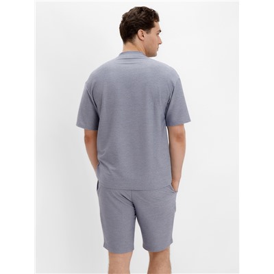 Футболка мужская MINAKU REGULAR: голубая, размер 46