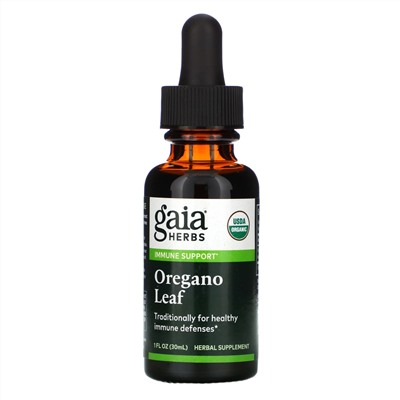 Gaia Herbs, листья орегано, 30 мл (1 жидк. унция)