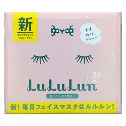 Lululun, восстановление баланса кожи, маска для лица, 36 шт, 520 мл (17,58 жидк. унции)