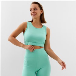 Топ спортивный женский MINAKU, светло-зелёный, размер 44