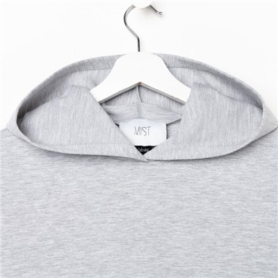 Костюм женский (толстовка, шорты) MIST, размер 48-50, серый