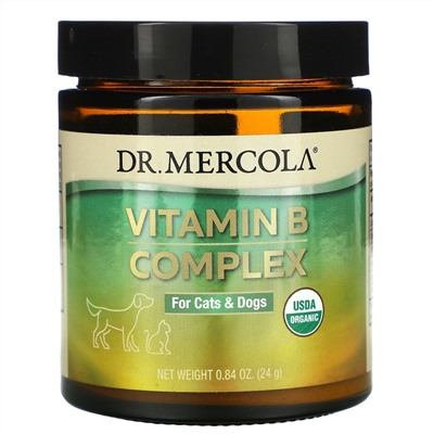 Dr. Mercola,  Vitamin B Complex, For Cats & Dogs, 0.84 oz (24 g)