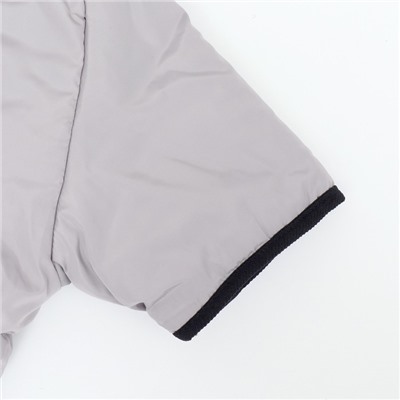 Куртка для больших собак, мембрана, XL (ДС 40, ОШ 41, ОГ 56 см),серо-оранжевая