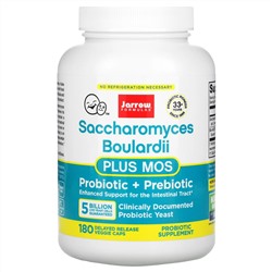 Jarrow Formulas, сахаромицеты Буларди и МОС, 5 млрд, 180 вегетерианских капсул с отсроченным высвобождением