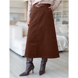 Юбка  из эластичного микро-вельвета