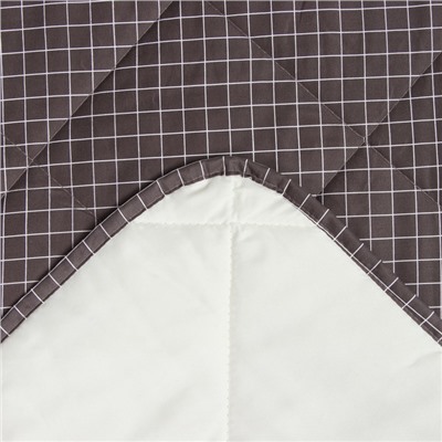 Покрывало евро макси LoveLife Graphite cage, 240×210±5 см, новосатин