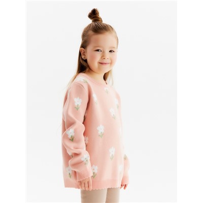 Джемпер детский KAFTAN Flowers, размер 30 (98-104 см)