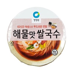 Рисовая лапша б/п острая со вкусом морепродуктов Rice Noodle With Seafood Daesang, Корея, 92 г. Срок до 24.03.2026.Распродажа