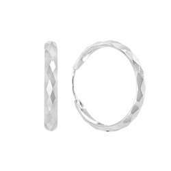 Серьги из серебра без вставки, ТРКШ-7-2,0 а/г