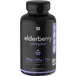 Sports Research, Elderberry Complex, 60 Veggie Capsules