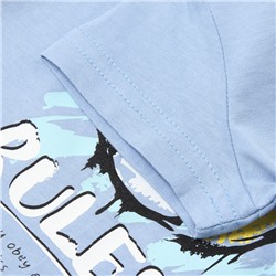 Футболка для мальчика, цвет голубой, рост 80 см