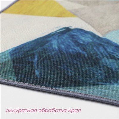 Коврики для ванной и туалета Доляна «Эмоции», 2 шт., 50×80 см, 50×40 см