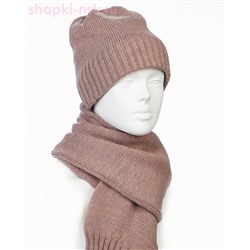 20722 F 1A Брадфорд Комплект женский флис (колпак+шарф) (56-58)