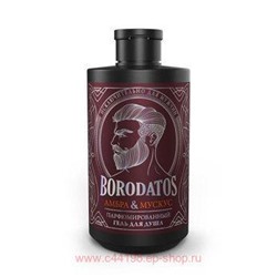 Borodatos Гель для душа парфюмированный амбра мускус 400 мл