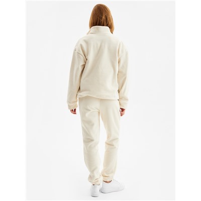 Костюм женский (анорак, брюки) MINAKU: Fleece Soft, размер 42, бежевый
