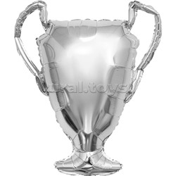 Шар (33''/84 см) Фигура, Кубок Чемпиона, Серебро, 1 шт. в уп.