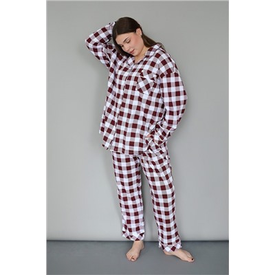 Пижама с брюками с рубашкой и штанами НАТАЛИ, 1209265