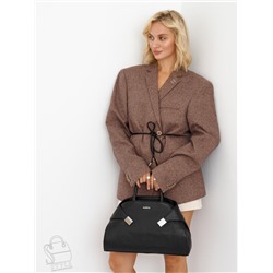 Сумка женская кожаная 98349-2P black Velina Fabbiano-Safenta  в Новосибирске