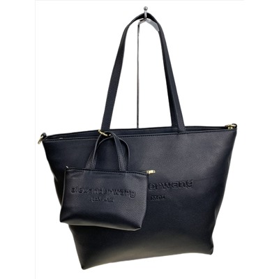 Женская сумка из искусственной кожи, цвет черный