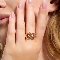 Кольцо 18 р ювелирная бижутерия коллекция "Дубай", покрытие позолота, арт.314.933-18