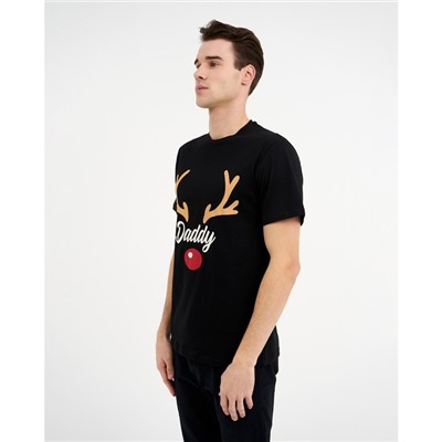 Футболка новогодняя мужская KAFTAN Xmas dad, размер 52