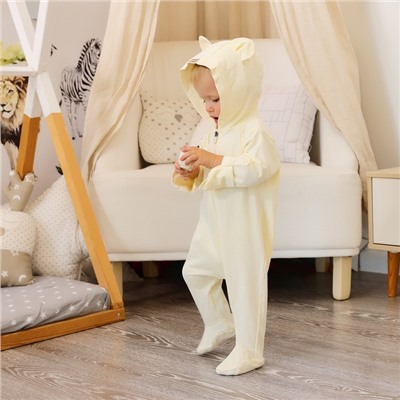 Комбинезон детский MINAKU, рост 80-86 см, айвори