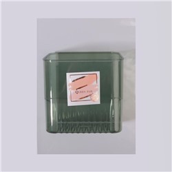 Подставка для хранения «GREEN», 11.5×9×12 см, полупрозрачная, зелёная