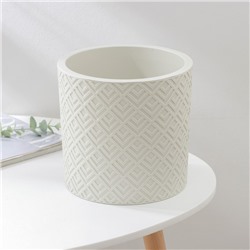 Кашпо для цветов со вставкой «Этна», 3.4 л, d=20 см, h=19 см, белое