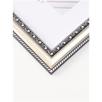 Фоторамка для фото 21×29.7 см (A4) «МИРАМ», пластик, серебро