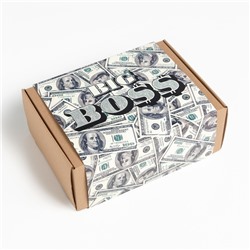 Набор подарочный «Этель» Dollar, плед 75×100 см, носки 41-44 (27-29 см), 2 пары, термостакан