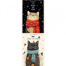 Блокнот А5 40л клетка на склейке "Котэ" жесткая подложка (093197) Хатбер