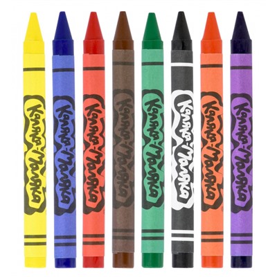 Карандаши восковые  8цв  КВКМ08 Каляка-Маляка