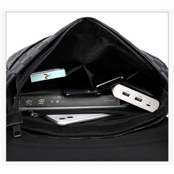 CLS36-1685_1 черн Сумка мужская (31х24х8)