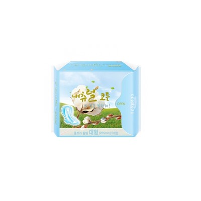 БХ254 Ультратонкие дышащие прокладки Natural cotton 28,5см