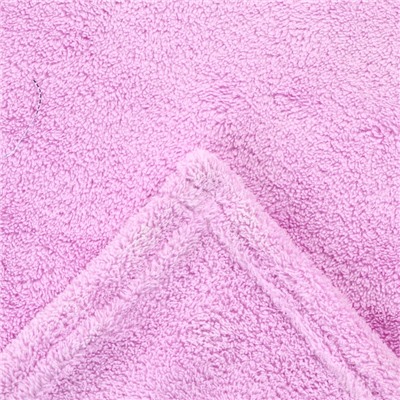 Полотенце - уголок LoveLife «Зая», 70×140 см, микрофибра, фиолетовое