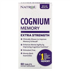 Natrol, Cognium, Сверхсила, 200 мг, 60 таблеток