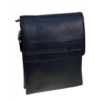 Сумка мужская из натуральной кожи, цвет черный