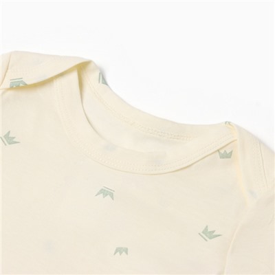 Лонгслив детский MINAKU, рост 68-74 см, молочный