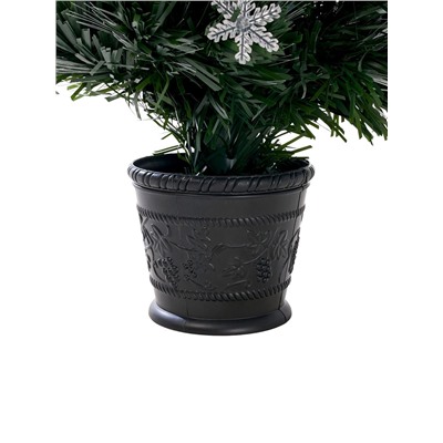 Ёлка светодиодная «Снежинки» 60 см, диаметр нижнего яруса 35 см, 55 веток, мигание, свечение мульти