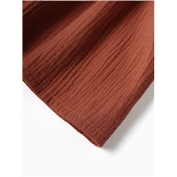 Платье для девочки «Крошка Я. Муслин», рост 68-74 см, коричневое