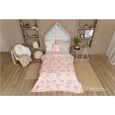 Покрывало 1.5-спальное «Этель» Pink Rainbow, 145×210 см, хлопок 100%
