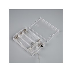 Гирлянда «Нить-гроздь» 60 см, нить прозрачная, «Красочные шары», 30 LED, 4.5 В, батарейки ААх3 (нет в комплекте), свечение тёплое белое