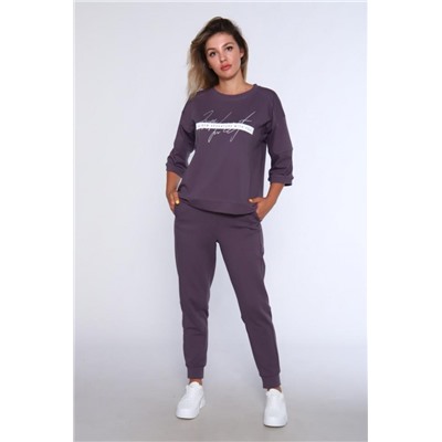 Спортивный костюм с брюками и кофтой 359 (Фиолетовый)