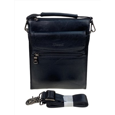 Мужская сумка из натуральной кожи  цвет черный