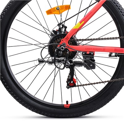 Велосипед 26" Rocket lady Alloy 26, цвет коралловый, размер 17"