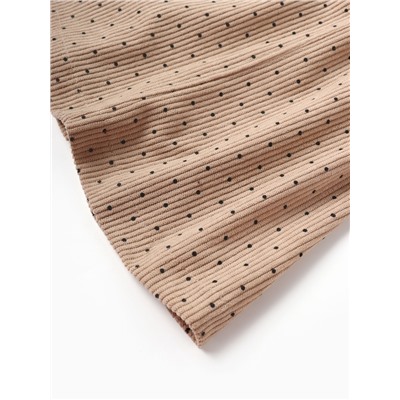 Юбка детская Крошка Я «Горошек», рост 86-92 см, бежевая