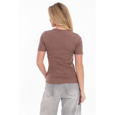 Футболка однотонная из рибаны М325371к