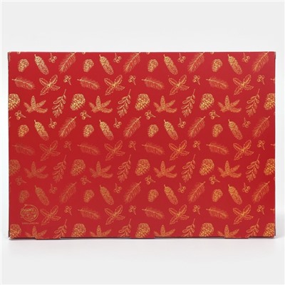 Коробка для капкейка «Новый год: Золото», 23×16×11.5 см